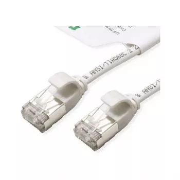 ROLINE GREEN Cable de conexión U/FTP Cat.6A (Class EA), LSOH, Slim, Blanco, 1,5 m