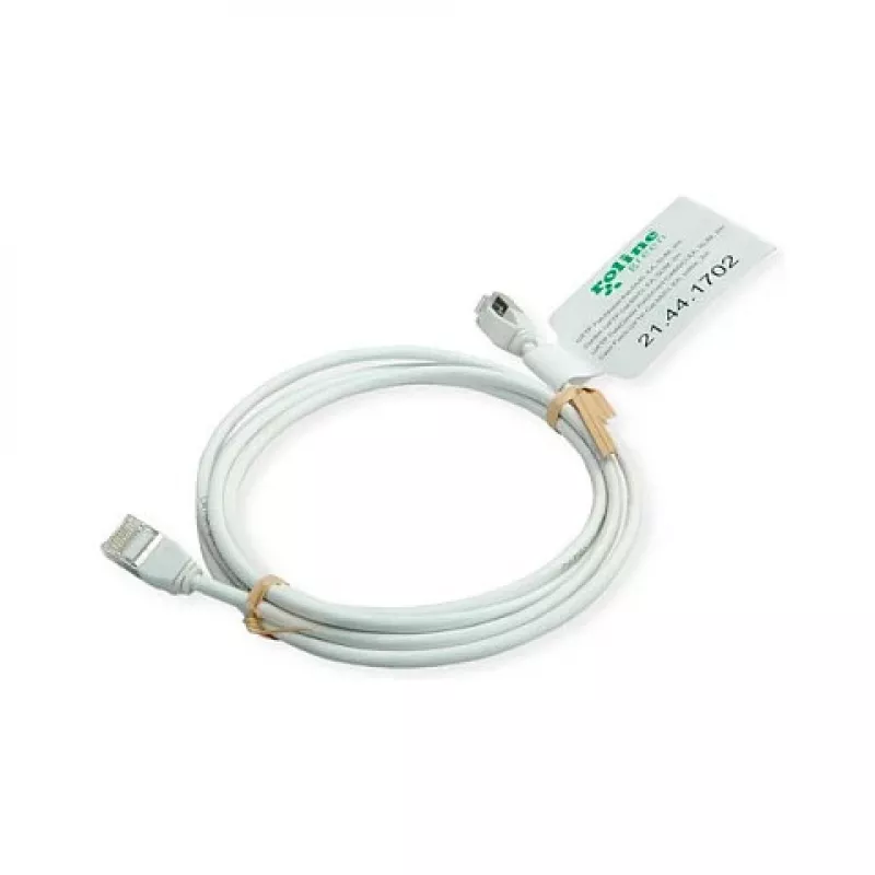 ROLINE GREEN Cable de conexión U/FTP Cat.6A (Class EA), LSOH, Slim, Blanco, 1,5 m