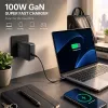 Qoltec Cargador USB-C PD GaN 100W 5-20V 3-5A Negro