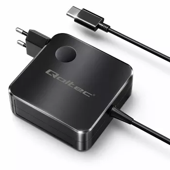 Qoltec Cargador USB-C PD GaN 100W 5-20V 3-5A Negro