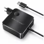 Qoltec Cargador USB-C PD GaN 100W 5-20V 3-5A Negro