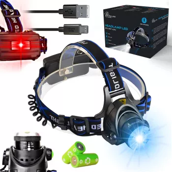 Extralink EFL-057 Linterna frontal LED Loki, carga USB, 350 lúmenes, sensor de movimiento