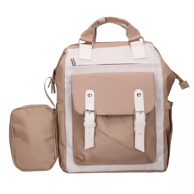 Black Forest KM02 Beige Cabin Travel Backpack 40x30x15 cm + Neceser