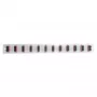 EFB-Elektronik Panel frontal equipado con 12 x acopladores SC Dúplex OM4 vertical, negro