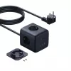 Baseus EnerFill FA11 Cubo de enchufe 67W, 3x enchufes EU, 1x USB-C, 1x USB-A, 1,5 m, Negro