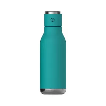Asobu Wireless Beat Botella de acero inoxidable isotérmica con altavoz Bluetooth, 500 ml, aguamarina