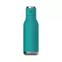 Asobu Wireless Beat Botella de acero inoxidable isotérmica con altavoz Bluetooth, 500 ml, aguamarina