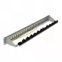 Synergy 21 Panel de parcheo Keystone 24 puertos 1U Gris claro V4 con abrazadera para cables