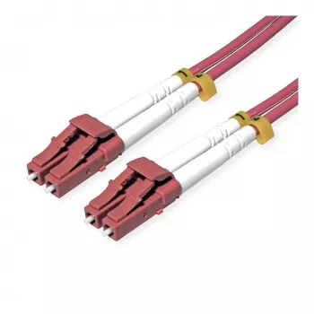 ROLINE Cable de fibra óptica OM4 50/125µm LC/LC reforzado con acero LSOH Violeta 7 m