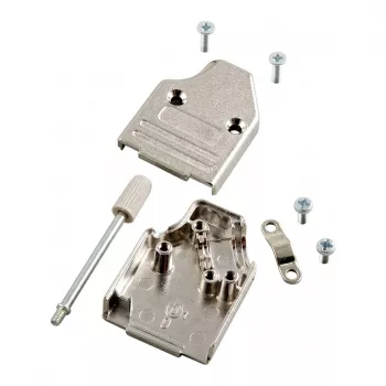 EFB-Elektronik Cubierta D-Sub de metal macizo 35°, E-MHDM35 09-K, 9 pines, metal