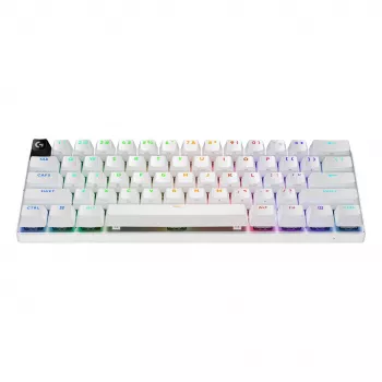 Logitech G PRO X 60 LIGHTSPEED Teclado gaming inalámbrico 60% compacto - táctil - blanco - QWERTY International English