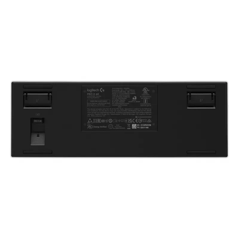 Logitech G PRO X 60 LIGHTSPEED Teclado gaming inalámbrico 60% compacto - táctil - blanco - QWERTY International English