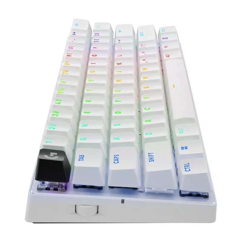 Logitech G PRO X 60 LIGHTSPEED Teclado gaming inalámbrico 60% compacto - táctil - blanco - QWERTY International English