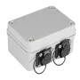 EFB Elektronik NWSZ 53730.1V2 Carcasa IP67 con 2 puertos RJ45 Cat.6A y 2 prensaestopas M16