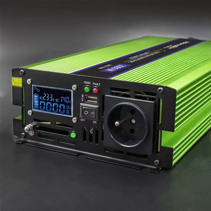 Qoltec Monolith Adaptador/inversor de corriente para coche 2000 W verde
