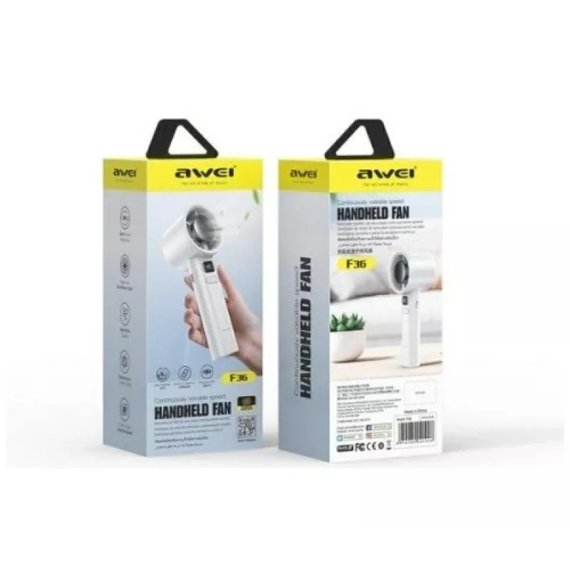 AWEI F36 Mini ventilador 2200mAh blanco
