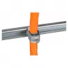 EFB Elektronik Abrazadera en U incl. placa de contrapresión para cable Ø 28-34 mm