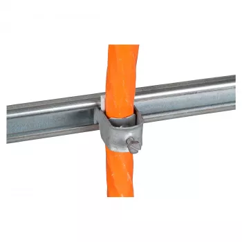 EFB Elektronik Abrazadera en U incl. placa de contrapresión para cable Ø 28-34 mm