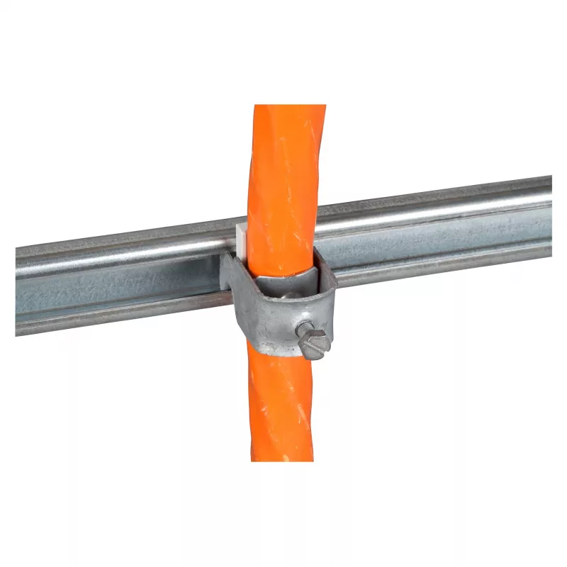 EFB Elektronik Abrazadera en U incl. placa de contrapresión para cable Ø 28-34 mm
