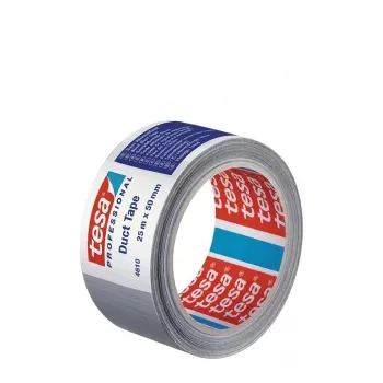 TESA cinta textil 25m x 50mm plateado 04610
