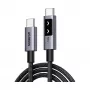 UGREEN Uno L509 cable de carga rápida USB-C a USB-C PD 100W LED 2m negro