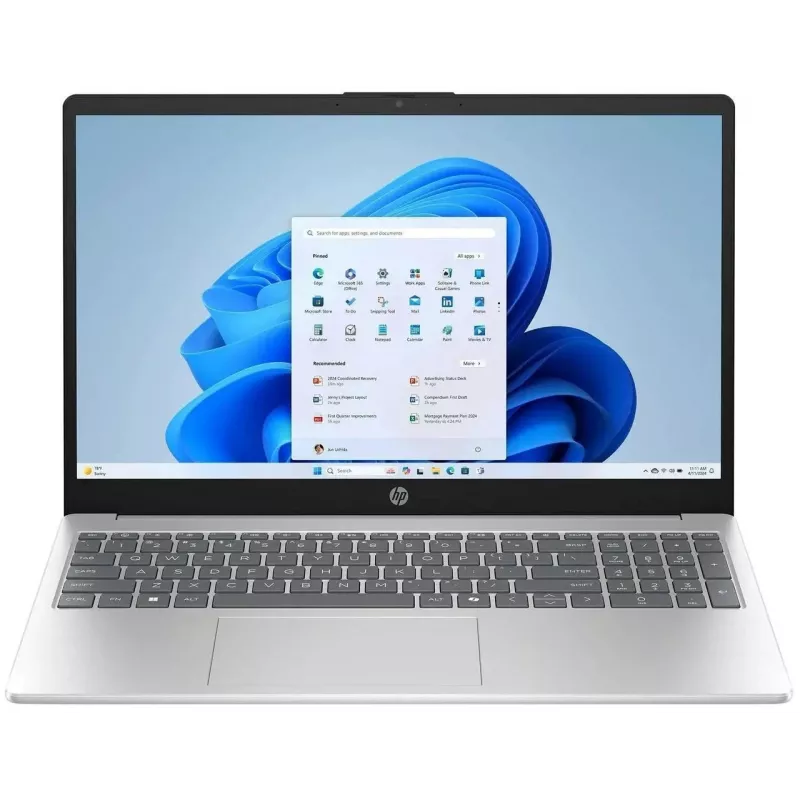 HP 15-fd0154wm portátil, 15,6 inch FHD táctil, Intel Core i5-1334U, 12GB DDR4, 512GB SSD, Intel Iris Xe, Windows 11 Home, Natural Silver (reacondicionado) 2Y