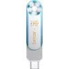 Lexar Dual D500 128GB USB-C/A 3.2 unidad flash 400/360MB/s blanco