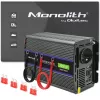 Qoltec Monolith 2000 MS Wave inversor de tensión 12V a 230V 1000/2000W USB