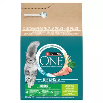Purina ONE pienso para gatos de interior con pavo 2,8 kg