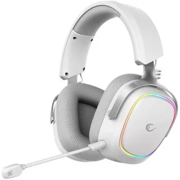 Rampage RETSU auriculares over-ear inalámbricos BT 2.4G RGB blanco