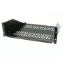 EFB-Elektronik balda fija 19 inch 3U, profundidad 450 mm, capacidad de carga 36 kg, RAL9005 (negro intenso)