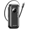 AWEI PowerBank PA-9 10000mAh 22,5W con cable retráctil negro