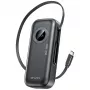 AWEI PowerBank PA-9 10000mAh 22,5W con cable retráctil negro