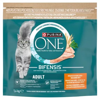 Purina ONE Adult comida para gatos con pollo y cereales integrales 1,4 kg