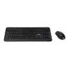 Targus AKM610FR conjunto inalámbrico de teclado y ratón - tamaño completo - AZERTY - distribución francesa - negro
