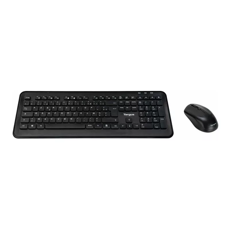 Targus AKM610FR conjunto inalámbrico de teclado y ratón - tamaño completo - AZERTY - distribución francesa - negro