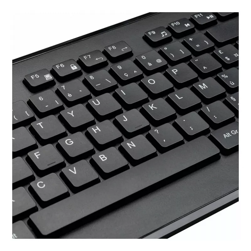 Targus AKM610FR conjunto inalámbrico de teclado y ratón - tamaño completo - AZERTY - distribución francesa - negro