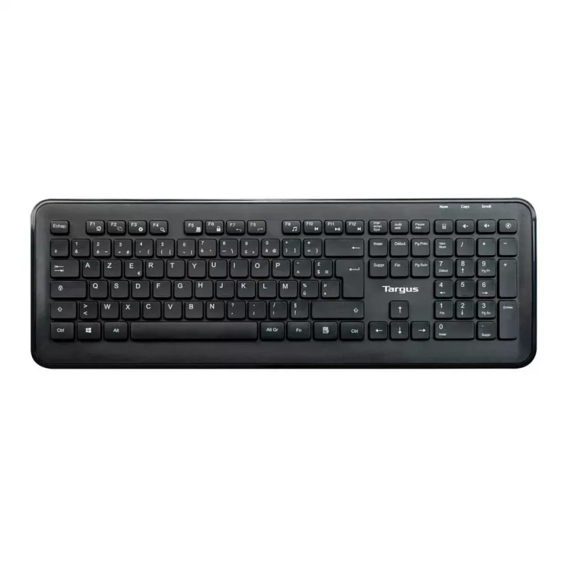 Targus AKM610FR conjunto inalámbrico de teclado y ratón - tamaño completo - AZERTY - distribución francesa - negro