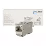 METZ CONNECT C6Amodul módulo keystone RJ45 180° Cat.6A STP (pack de 12) - metálico