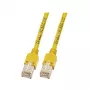 EFB-Elektronik cable de parcheo RJ45 Cat.5e SF/UTP LSZH Draka UC300 TM11 amarillo 1,5m
