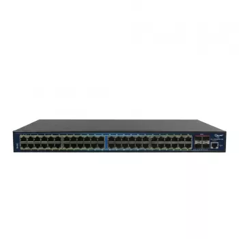 ALLNET ALL-SG8652PMJ-10G-850W switch full managed Layer 2+, 52 puertos (48x GbE PoE+, 4x 10G SFP+), presupuesto PoE 850W, montaje en rack 19