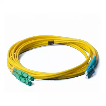 EFB Elektronik ECOFIBER cable de conexión dúplex LC-SC/APC OS2 G652D, 5 m, LSZH 2 mm, amarillo (O0362.5)