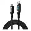 Good Connections cable de carga y datos USB 2.0 100W con pantalla digital USB-C a USB-C 1m negro