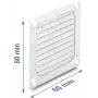 Delock rejilla para ventilador 60 x 60 mm aluminio – filtro antipolvo con malla de acero inoxidable (67455)