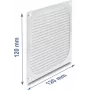 Delock rejilla para ventilador 120 x 120 mm aluminio – filtro antipolvo con malla de acero inoxidable (67458)