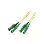 EFB R&M cable de parcheo dúplex E2000/APC-E2000/APC OS2 5m LSZH 3mm amarillo G657A1 Grade C