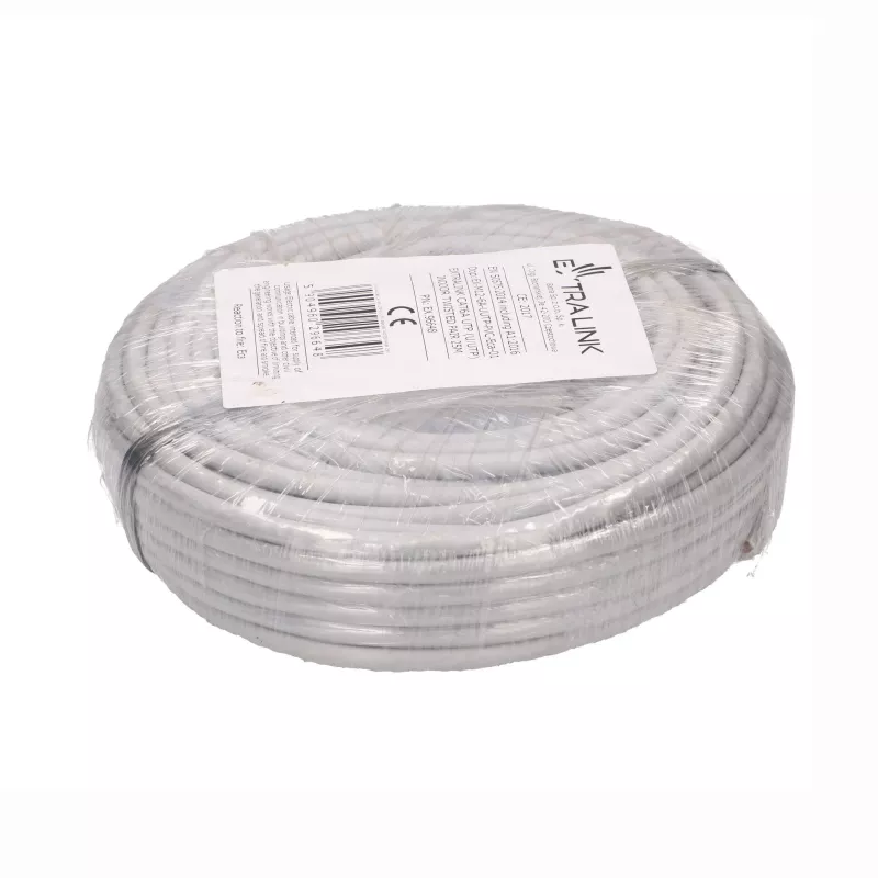 EXTRALINK CAT6A UTP (U/UTP) cable de parcheo de interior de par trenzado 25m