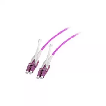 EFB Elektronik latiguillo dúplex LC-LC OM4 0,5m con lengüeta push/pull, polaridad intercambiable