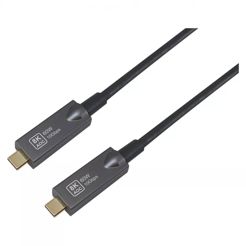 Equip Cable óptico activo USB-C 3.2 a USB-C 8K PD60W 5m negro