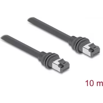 Delock Cable de parcheo RJ45 Cat.6 compatible con Starlink Gen3 - 10 m gris
